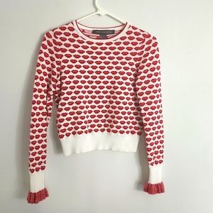French Connection Lips cropped sweater 💋